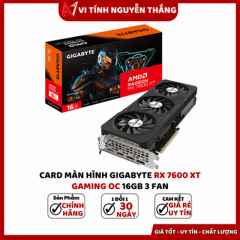 Card màn hình GIGABYTE RX 7600 XT Gaming OC 16GB 3 Fan