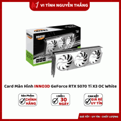 Card màn hình INNO3D GeForce RTX 5070 Ti X3 OC White