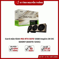 Card màn hình MSI RTX 5070 12GB Inspire 3X OC GDDR7 (G5070-12I3C)