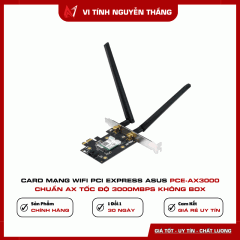 Card Mạng Wifi Pci Express ASUS Pce-AX3000 Chuẩn AX Tốc Độ 3000Mbps Không Box