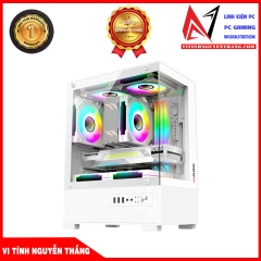 PC GAMING AETHER WHITE ( B760 - I5 12400F - RAM 16G - SSD 256G - RTX4060 8G - PSU 650W ) 