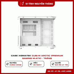 Case XIGMATEK CUBI-M Arctic (Premium Gaming M-ATX) - Trắng