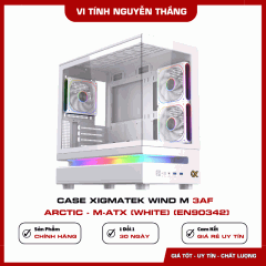 Case Xigmatek Wind M 3AF Arctic - M-ATX (White) (EN90342)