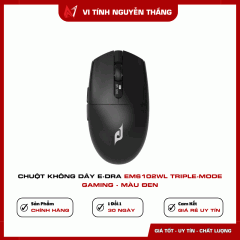 Chuột không dây E-dra EM6102WL Triple-mode Gaming - màu Đen