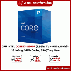 CPU INTEL CORE I7-11700F (2.5Ghz To 4.9Ghz, 8 Nhân 16 Luồng, 16Mb Cache, 65W)Tray New