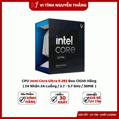 CPU Intel Core Ultra 9 285 Box Chính Hãng (24 Nhân 24 Luồng / 3.7 - 5.7 GHz / 36MB)