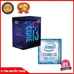 CPU INTEL CORE I3-8100 (3.6Ghz, 4 Nhân, 4 Luồng, 6Mb Cache, 65W) - Socket Intel LGa 1151-V2 Tray