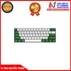 Bàn Phím Cơ Dare-U Ek861 Green White - Brown Switch (Wried/Bt)