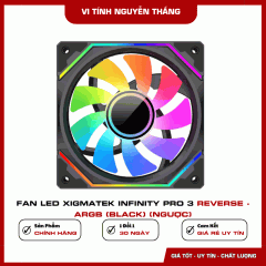 Fan Led Xigmatek Infinity Pro 3 Reverse - ARGB (Black) (Ngược)