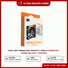 Fan Led Xigmatek Infinity Pro 6 Resever - ARGB (Black) (Ngược)
