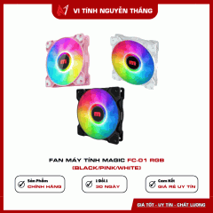 Fan Máy Tính MAGIC Fc-01 RGB (Black/PiNK/White)