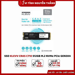 Ssd KLevv Cras C710 512GB M.2 Nvme Pcie Gen3X4