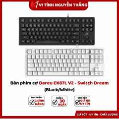 Bàn phím cơ Dareu EK87L V2 - Switch Dream (Black/ White)