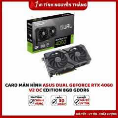 Card màn hình ASUS Dual GeForce RTX 4060 V2 OC Edition 8GB GDDR6