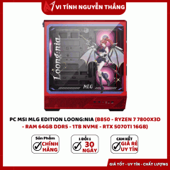 PC GAMING MSI MLG EDITION LOONG:NIA (B850 - RYZEN 7 7800X3D - RAM 64GB DDR5 - 1TB NVME - RTX 5070TI 16GB)