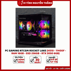 PC GAMING NTCGM ROCKET LAKE (H510 - 11400F - RAM 16GB - SSD 256GB - RTX 3050 6GB)