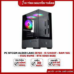 PC NTCGM ALDER LAKE (B760 - I5 12400F - RAM 16G - 512G NVME - RTX 5060 8gb)