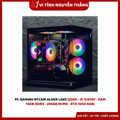 PC GAMING NTCGM ALDER LAKE (Z690 - i5 12400F - RAM 16GB DDR4 - 256GB NVME - RTX 3050 6GB)