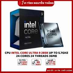 CPU Intel Core Ultra 9 285K Up to 5.7GHz 24 cores 24 threads 36MB