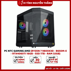 PC NTC GAMING AMD (Ryzen 7 9800X3D - B650M-E - RTX4060Ti 16GB - SSD 1TB - RAM 32GB)