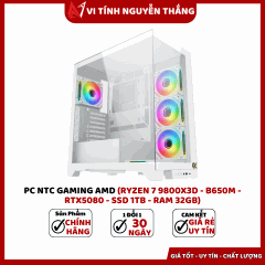 PC NTC GAMING AMD (Ryzen 7 7800X3D - B650M - RTX5080 - SSD 1TB - RAM 32GB)