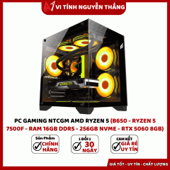 PC GAMING NTCGM AMD RYZEN 5 (B650 - RYZEN 5 7500F - RAM 16GB DDR5 - 256GB NVME - RTX 5060 8GB)
