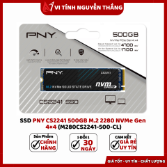 SSD PNY CS2241 500GB M.2 2280 NVMe Gen 4×4 (M280CS2241-500-CL)