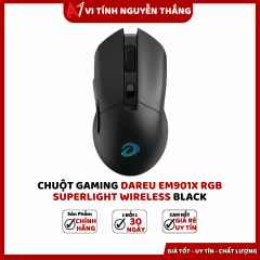 Chuột Gaming Dareu Em901X Rgb Superlight Wireless Black