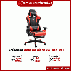 Ghế Gaming Chaho Cao Cấp Mã Y66 ( Đen - Đỏ )