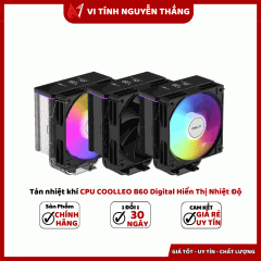 Tản nhiệt khí CPU COOLLEO B60 Digital Hiển Thị Nhiệt Độ