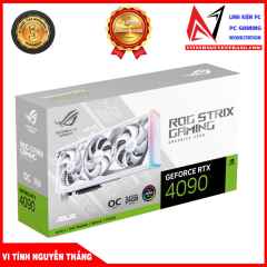 Card màn hình ASUS ROG Strix RTX4090 White OC Edition 24GB