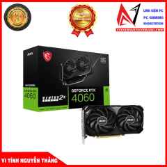 Card màn hình MSI RTX4060 Ventus 2X Black 8GB OC GDDR6 