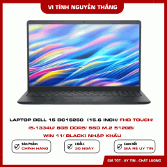 Laptop Dell 15 DC15250  (15.6 inch/ FHD Touch/ i5-1334U/ 8GB DDR5/ SSD M.2 512GB/ Win 11/ Black) Nhập Khẩu