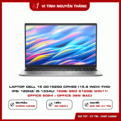 Laptop Dell 15 DC15250_CPH99 (15.6 inch/ FHD/ IPS/ 120Hz/ i5-1334U/ 16GB/ SSD 512GB/ WIN11/ Office 2024 + Office 365/ Bạc)