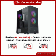 Cấu Hình NT OMG THẾ HỆ 11 ( H510 - i3 10105F - RAM 8G - SSD 240G - GTX1650 - PSU 500W )