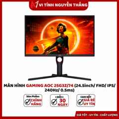 Màn hình Gaming AOC 25G3Z/74 (24.5Inch/ FHD/ IPS/ 240Hz/ 0.5Ms)