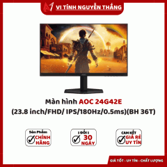  Màn hình AOC 24G42E (23.8 inch/FHD/ IPS/180Hz/0.5ms)(BH 36T)