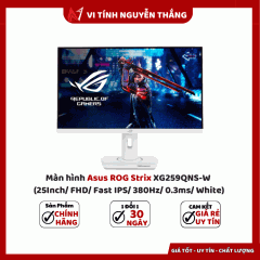 Màn hình Asus ROG Strix XG259QNS-W (25Inch/ FHD/ Fast IPS/ 380Hz/ 0.3ms/ White)