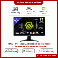 Màn hình MSI MAG 255XF (24.5 inch/ FHD/ Rapid IPS/ 300Hz/ 0.5ms)