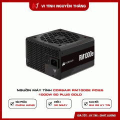 Nguồn Máy Tính CORSAIR Rm1000E Pcie5 1000W 80 Plus Gold