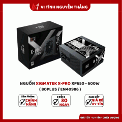 NGUỒN XIGMATEK X-PRO XP650 - 600W ( 80PLUS / EN40986 )