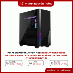 PC AI Gigabyte AI TOP 100 Z890 AT1I9N9-0005 (Ultra 9 285K, RTX 5090, RAM 128G D5, SSD 2TB, Thunderbolt 5)