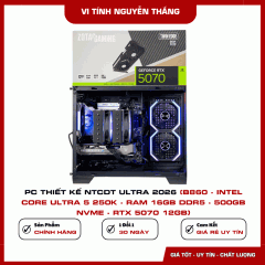 PC THIẾT KẾ NTCDT ULTRA 2026 (B860 - Intel Core Ultra 5 250K - RAM 16GB DDR5 - 500GB NVMe - RTX 5070 12GB)
