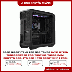PCAP GIGABYTE AI TOP 500 TRX50 (AMD Ryzen Threadripper PRO 7965WX /768GB RAM ECC/2TB SSD+1TB SSD / RTX 5090/ Win11 Pro)