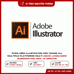 Phần mềm Illustrator for teams ALL Multiple Platforms Multi Asian Languages Subscription New 12 months