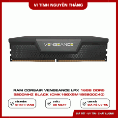 RAM Corsair Vengeance LPX 16GB DDR5 5200MHz Black (CMK16GX5M1B5200C40)