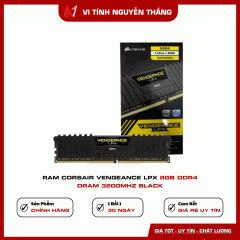 Ram CORSAIR Vengeance Lpx 8GB DDR4 Dram 3200Mhz Black