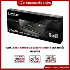 Ram Lexar Thor 8GB 3200Mhz DDR4 Tản nhiệt (Black)