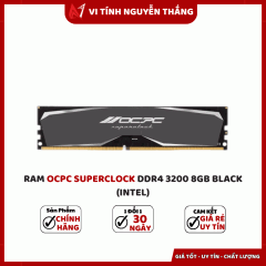 RAM OCPC SUPERCLOCK DDR4 3200 8GB BLACK (INTEL)