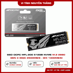 SSD OCPC MFL-200 512GB NVME M.2 2880 GEN 3 (Đọc 2500MB/s - Ghi 1300MB/s)